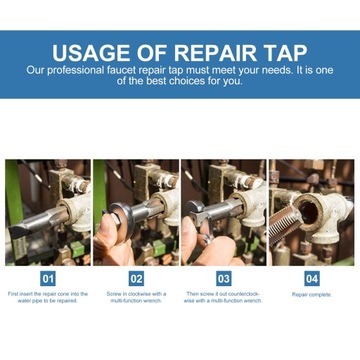 ИНСТРУМЕНТ ДЛЯ РЕМОНТА ВИНТОВ, ПОВРЕЖДЕН КОНУС, ВИНТ 3/4 ДЮЙМА