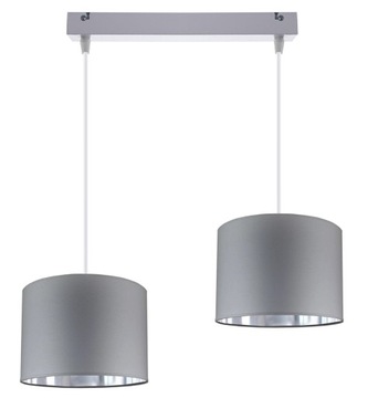 LAMPA WISZĄCA SUFITOWA ŻYRANDOL NOWOCZESNA SZARA