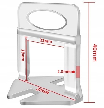СИСТЕМА ВЫРАВНИВАНИЯ ПЛИТКИ ЗАЖИМЫ 2 ММ 500 ШТ + КЛИНЬЯ 100 ШТ БОЛЬШОЙ НАБОР