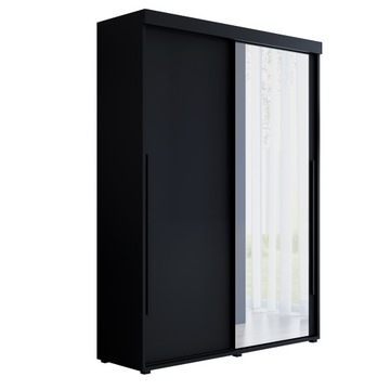 Szafa przesuwna MILA-1 200x202x45,5 półki pojemna lustro