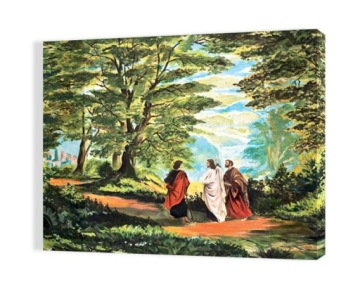 OBRAZ NA PŁÓTNIE 50x70 UCZNIOWIE Z EMAUS