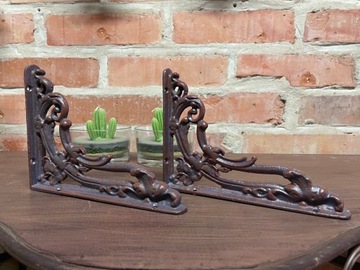 Стильные держатели для полок – ретро-коричневый