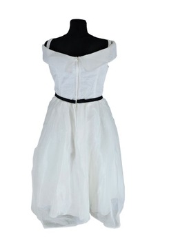 Suknia sukienka ślubna biała midi pin-up 14