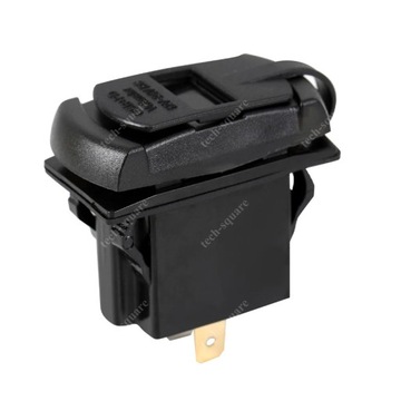 Gniazdo montażowe USB QC3.0 18W + PD 36W 12-24V Woltomierz