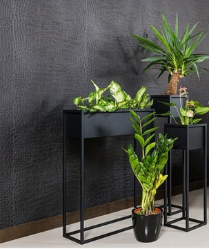 Металлическая цветочная крышка стоящая цветочная стенда черная 50 см. Продукт чердака польский продукт