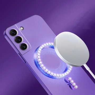 ЧЕХОЛ ДЛЯ SAMSUNG S21 FE СИЛИКОНОВЫЙ МАГНИТНЫЙ ЗАЩИТНЫЙ ЧЕХОЛ ДЛЯ MAGSAFE + СТЕКЛО