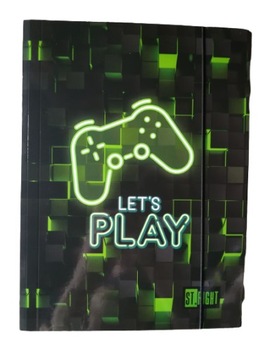 TECZKA Z GUMKĄ A4 STRIGHT DARK GAME