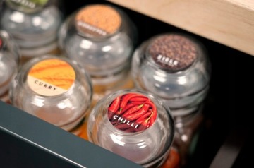 Красочные НАКЛЕЙКИ ДЛЯ СПЕЦИЙ для контейнеров, банок, ЭТИКЕТКИ