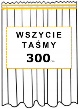 Wszycie Taśmy Marszczącej do Firany o szerokości 300cm