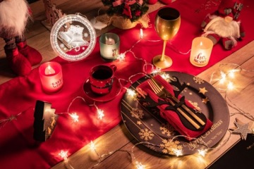 УКРАШЕНИЕ САНТА МОРОЗ СИДЯЩАЯ ФИГУРКА 40 см РОЖДЕСТВЕНСКИЙ