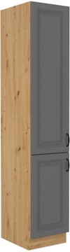 WYSOKA SZAFKA KUCHENNA 210X40 SZARY ARTISAN STILO