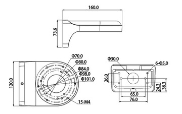 АДАПТЕР ДЛЯ МОНТАЖА КРОНШТЕЙНА КАМЕРЫ BCS-UD1