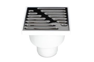 KRATKA ŚCIEKOWA FI 50 DOLNA PROSTA 10CM METALOWA