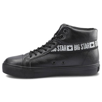 Czarne Sneakersy Big Star Damskie Stylowe Buty