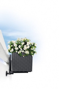 Balconera Cottage 50 цветочный горшок Lechuza черный графит