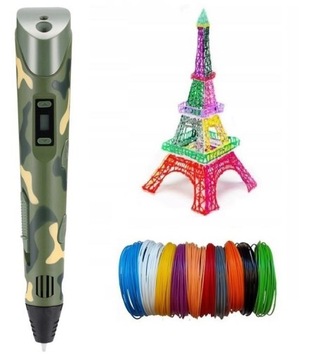 НАБОР ШАРИКОВОЙ РУЧКИ ДЛЯ 3D ПРИНТЕРА + КАРТРИДЖИ 9 МЕТРОВ