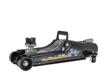 PODNOŚNIK SAMOCHODOWY LEWAREK NISKOPROFILOWY 2,5T ŻABA GUMA STALOWE KOŁA