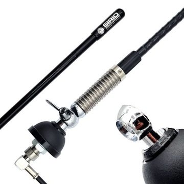 Крепление CB SIRIO T3 АНТЕННА 27 63 см СПИРАЛЬНАЯ ЭФФЕКТИВНАЯ + SF40 для бездорожья