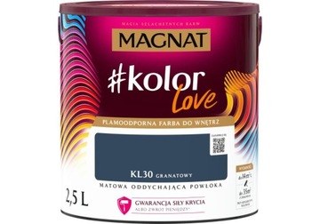 Farba plamoodporna #kolorLove granatowy 2,5 L MAGN