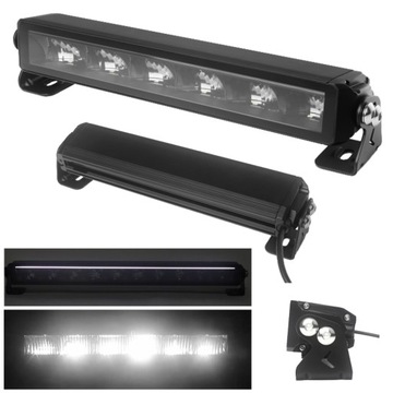 Lampa reflektor dalekosiężny drogowy listwa 27 LED + jazda dzienna 12V 24V
