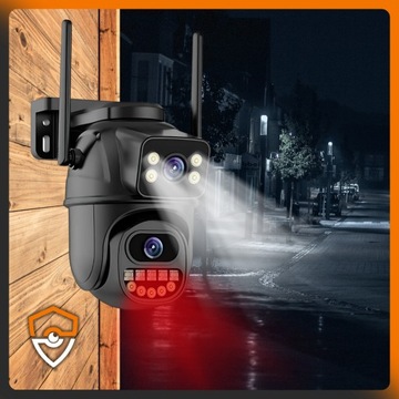 Двойная камера Wi -Fi Smart Rotary Smart 8mpx Ultrahd Zoom Application