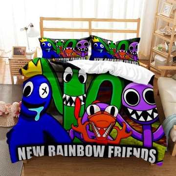 3-CZĘŚCIOWY ZESTAW POŚCIELI RAINBOW FRIENDS