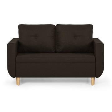 Sofa kanapa 2 os z funkcją spania DORO brązowa