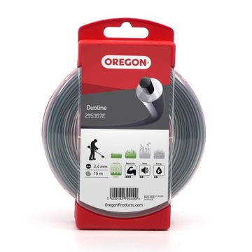 Żyłka tnąca Oregon OR-295367E okrągła Duoline 2,4mm x 15m