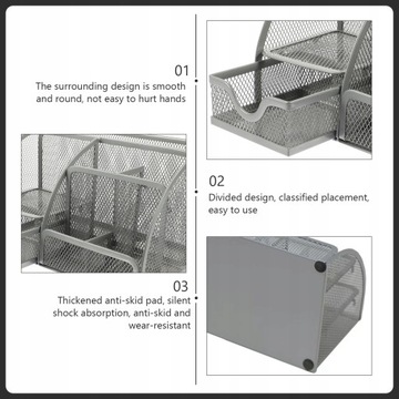 2 настольных органайзера Grid для домашнего офиса