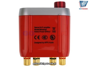 APPJ 2x50 Вт Bluetooth USB Aux VU усилитель мощности