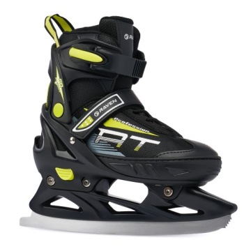 Роликовые коньки 4-в-1 Регулируемые коньки RAVEN Profession Black/Lime 28-32