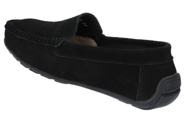 AMERICAN CLUB JK10 WSUWANE SKÓRZANE MOKASYNY PÓŁBUTY BUTY DAMSKIE CZARNE 38