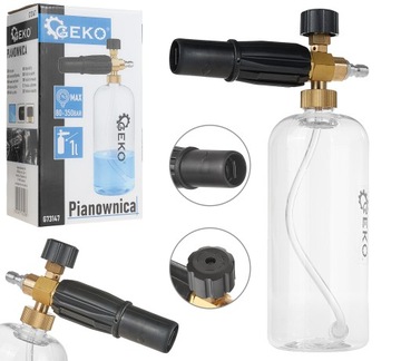 PIANOWNICA 1000ML PISTOLET PIANY DO MYJKI CIŚNIENIOWEJ SZYBKOZŁĄCZKA