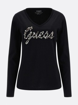 GUESS Bluzka Damska Bonita Czarna S