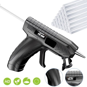 Bezprzewodowy Mini Pistolet Do Klejenia Na Gorąco Z 10 Sztyftami Kleju 7 Mm