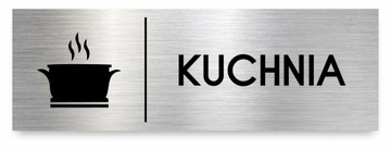 Tabliczka KUCHNIA 30x10 cm DIBOND ELEGANCKA