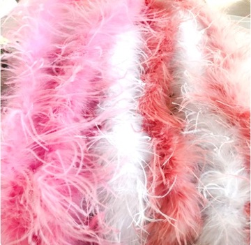 Боа - перья страуса, длина БЕЛАЯ 2 м.