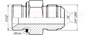 ГИДРАВЛИЧЕСКОЕ СОЕДИНЕНИЕ ДЮЙМОВОЕ BB 1/2