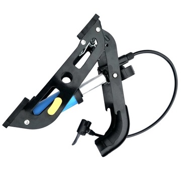 ВЕЛОСИПЕДНЫЙ НАСОС с манометром, ножная педаль со шлангом, двухпоршневой Presta Schreder