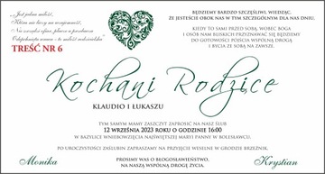 ПРИГЛАШЕНИЕ НА ЦЕРКОВЬ И ГРАЖДАНСКОЕ СВЕЧЕНИЕ для родителей