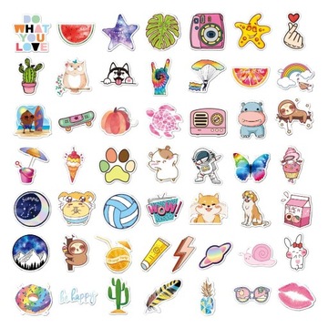 НАБОР НАКЛЕЙКОВ VSCO «ДЕВОЧКА» 450 шт.