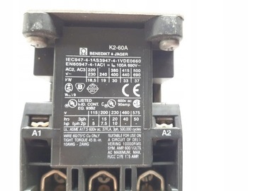 КОНТАКТОР Benedikt & Jäger K2-60A00 100А 220В