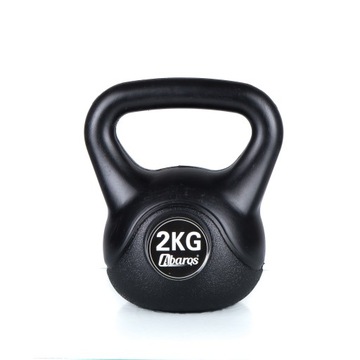 Kettlebell 2KG AbarQs FITNESS CIĘŻAR ODWAŻNIK HANTLA