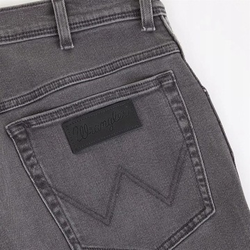 WRANGLER męskie spodnie Texas jeans zwężane Szary W36 L32