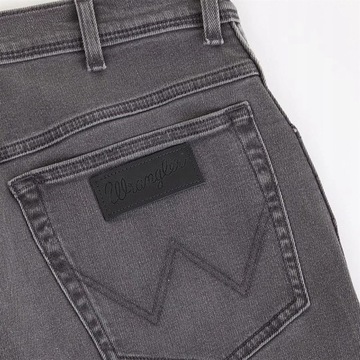 WRANGLER męskie spodnie Texas jeans zwężane Szary W38 L32
