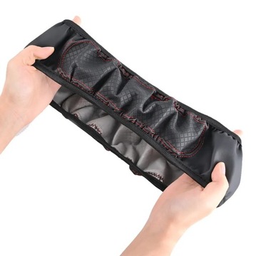 КРЫШКА РУЛЯ, ЧЕРНО-КРАСНАЯ, ELEGANT