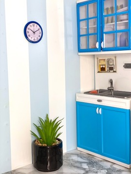 Miniaturowy zegar do domku dla lalek nowoczesny