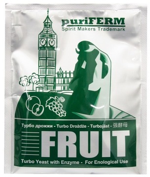 Drożdże gorzelnicze puriFERM TURBO FRUIT do owoców