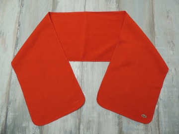 Lacoste orange scarf fleece szalik nowy model