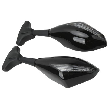 Пара мотоциклетных зеркал заднего вида со светодиодной заменой указателей поворота от FN